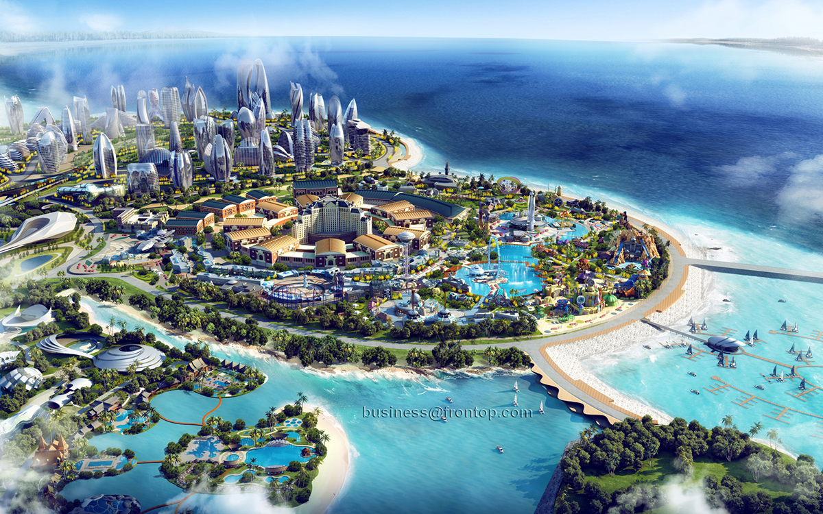 Ocean Flower Island Master Plan evergrande Hainan Tourism