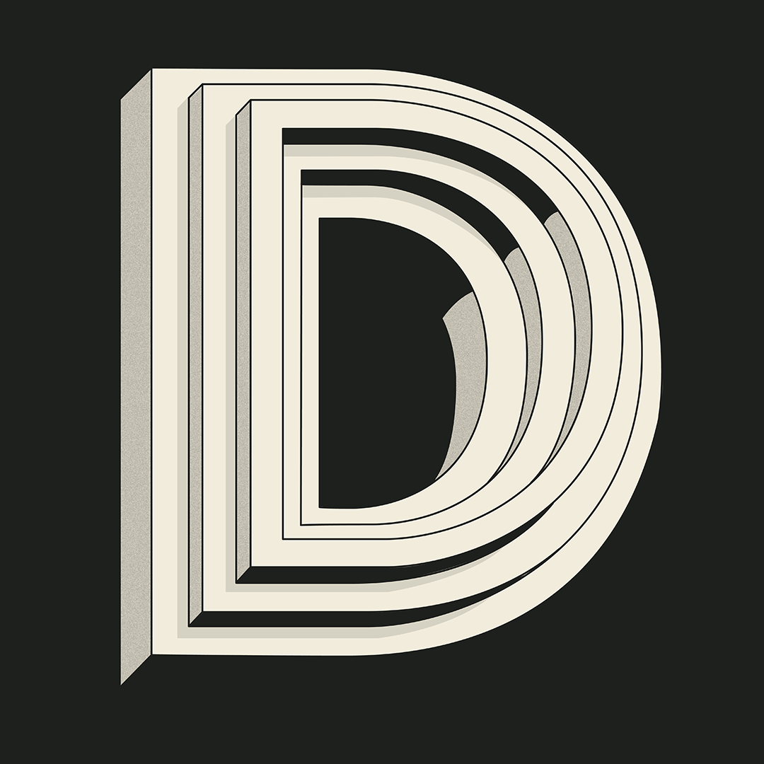 type typography   graphic design  Retro 3D font type design