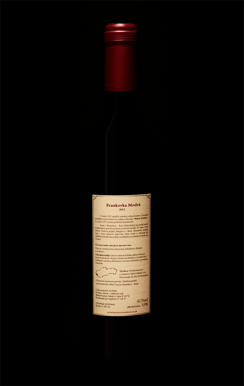 wine Lable Wine Lable print bottle Red wine Blaufränkisch korytar