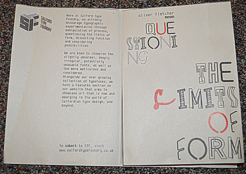 salford type typefoundry stf Zine  beakbook Booklet