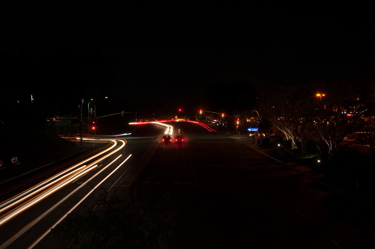 night time long Exposure Cars life commute timelapse darkness lights