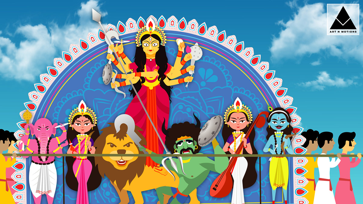 শুভ শারদীয়া! Happy Durga Puja! on Behance