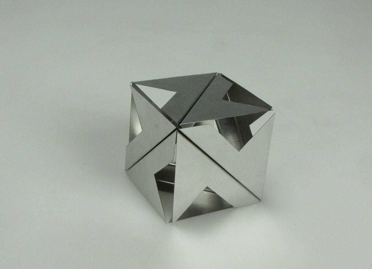metal aluminum tin plated steel wire string tension cube tetrahedron Triangles modules
