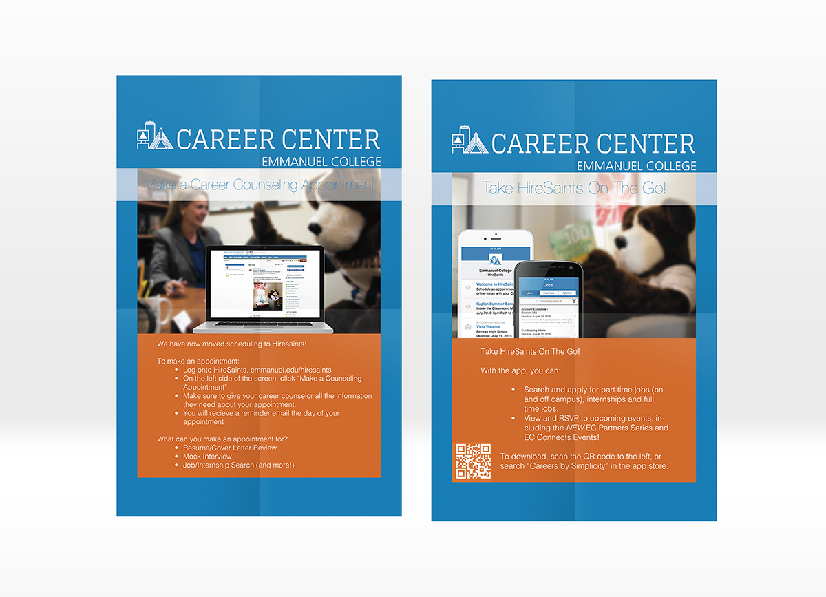 Email templates HTML coding Career Center emmanuel college college