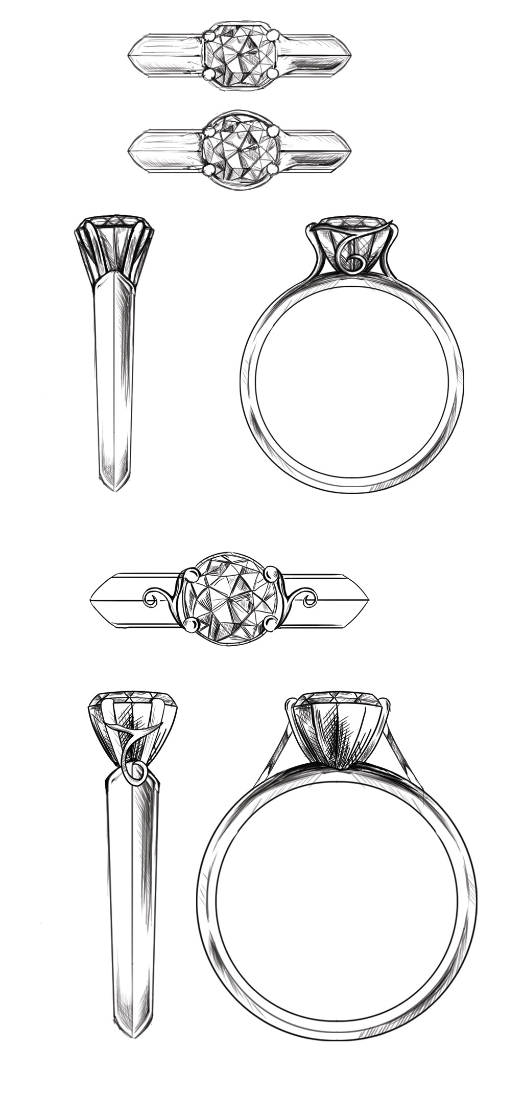 design diamond  Drawing  industrialdesign jewelery popular Production ring sketch women