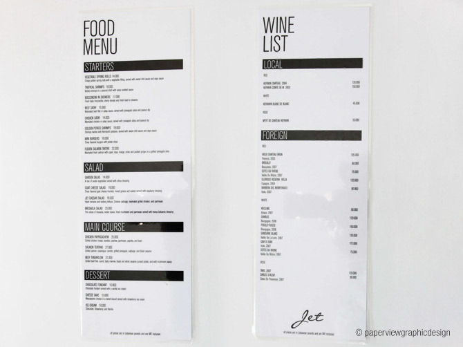 menu design menus restaurant lounge Beirut paperview F&B Food  business card logo paperview design lorette shebaya Menu Cover