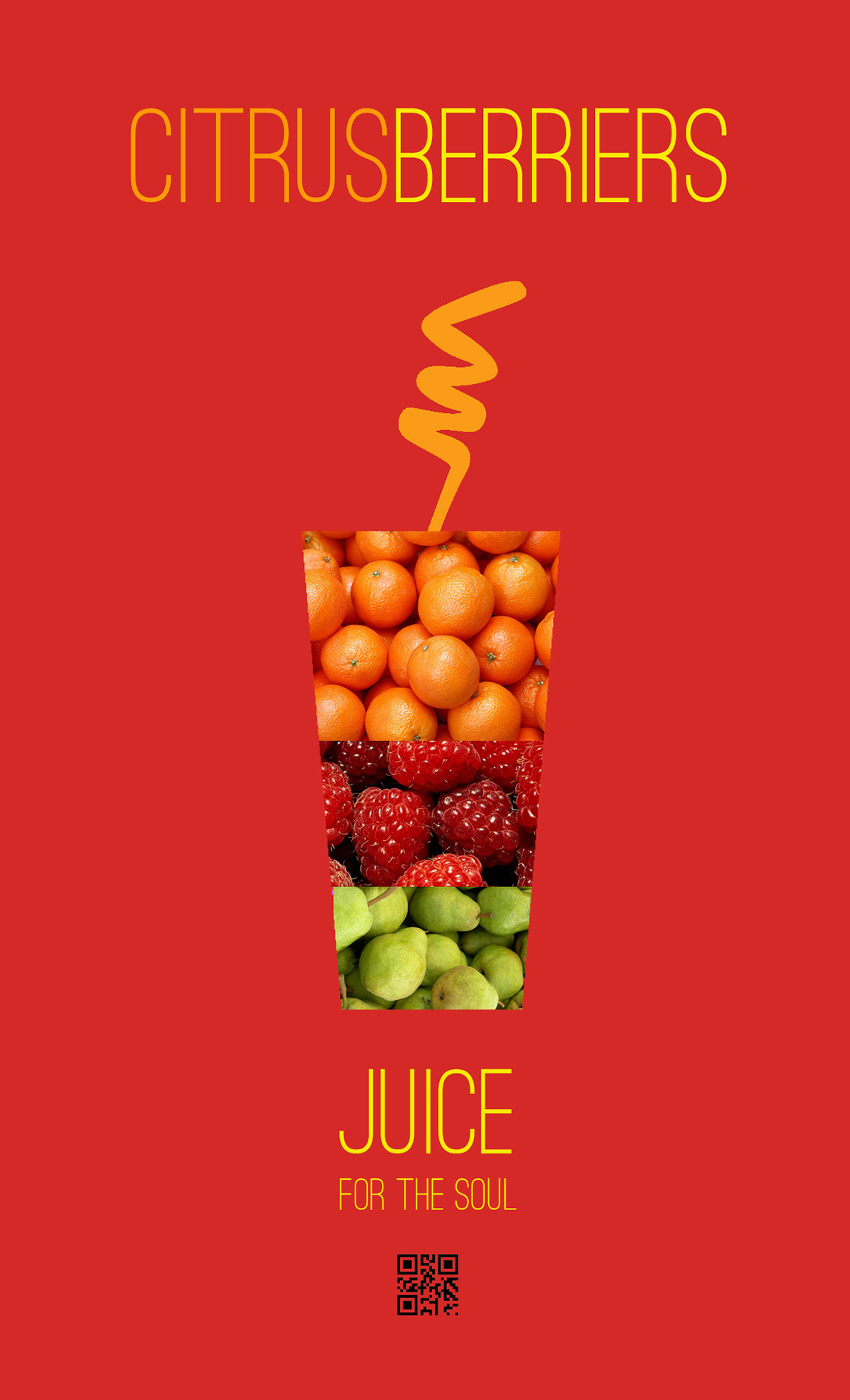 Fruit juice nutrition poster