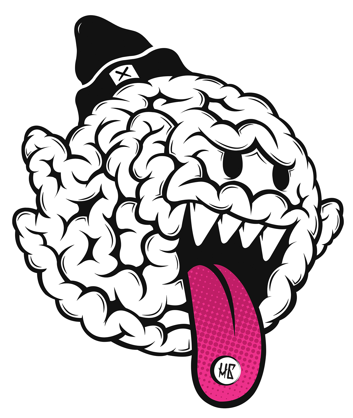 art artwork illustrations graphics design vector vectorart ghost brain SuperMario apparel Clothing skatewear streetwear Gaming
