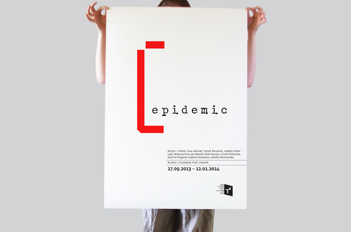 epidemic Exhibition  poster identity simple long muzzle