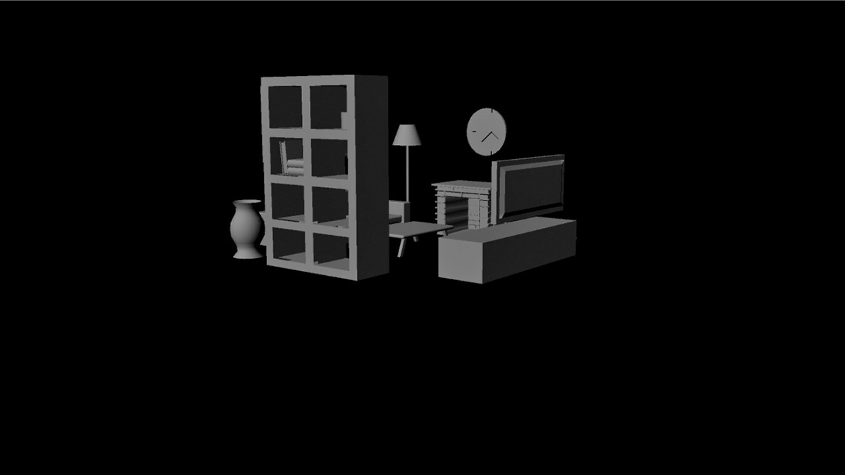 3D Modelling furniture household interior design 