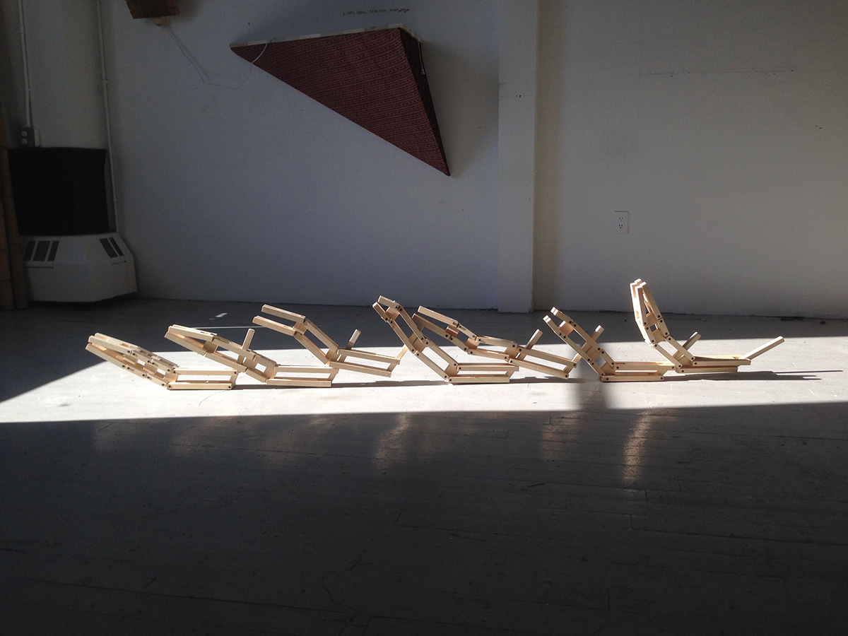 risd winter everything happens for a reason wood kinetic sculpture trigger motion