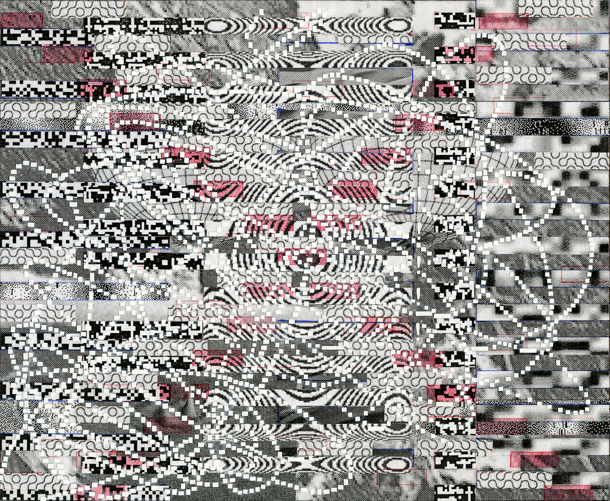 perfect defect collage Glitch handmade video Technology pattern error science mathematics post-digital humanism metaphor mixed media