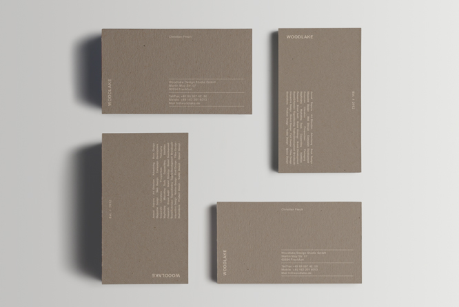 Woodlake print Business Cards Stationery design