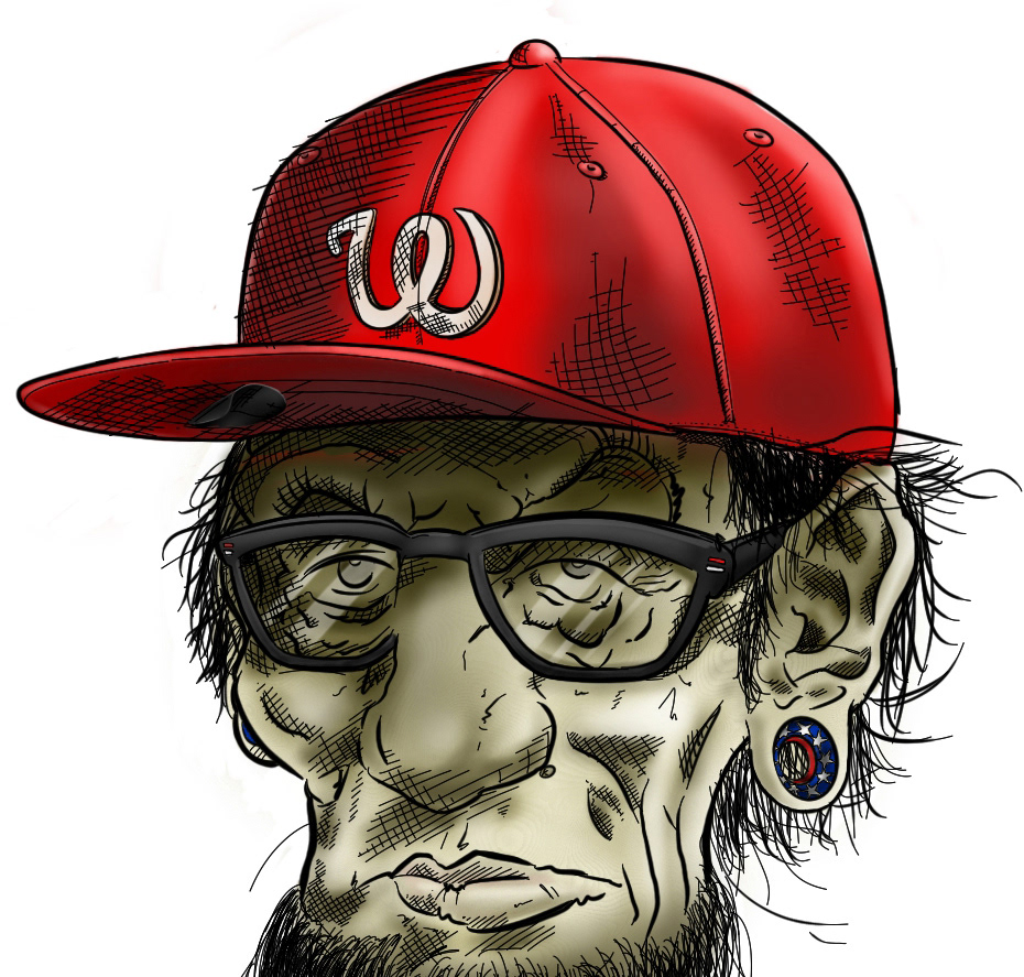 abe abraham lincoln Abe Lincoln Nationals sketch  caricature 