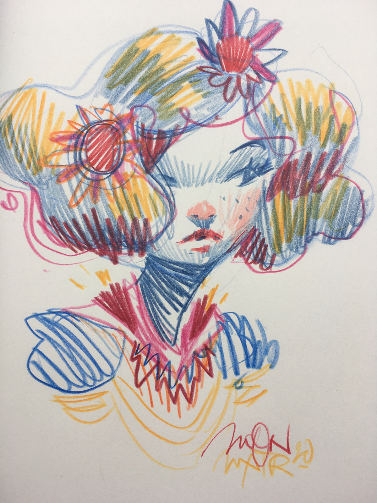 coloredpencils signature sketches