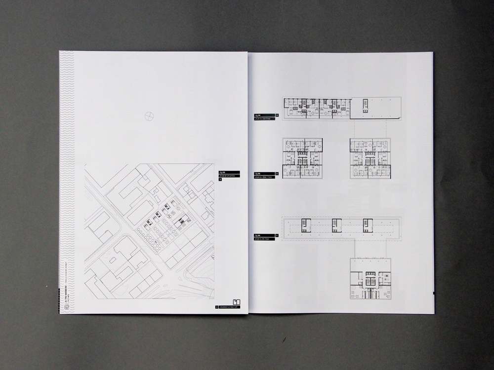 architect  Mailer annex portfolio black  and White