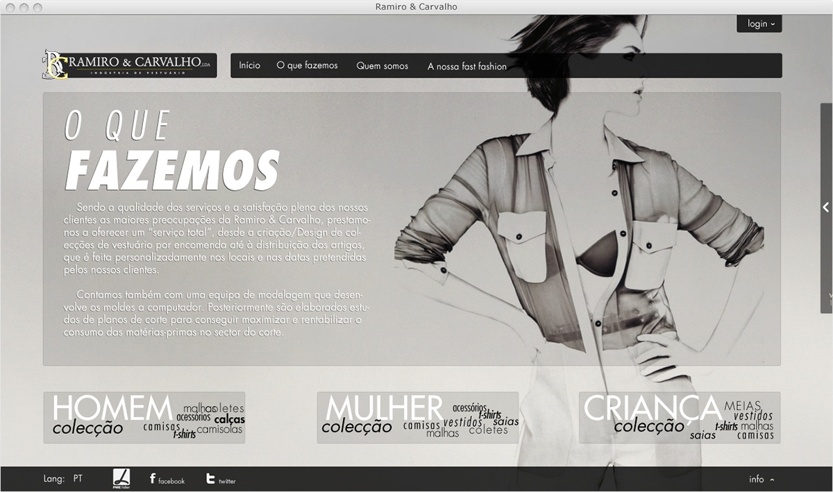 Ramiro&carvalho ramiro carvalho Web UI Clothing e-commerce store