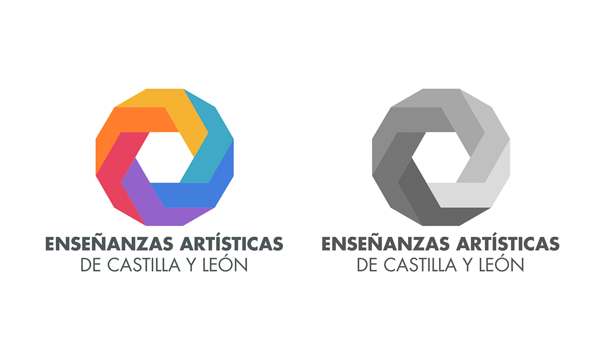 diseño gráfico Identidad Corporativa visual enseñanzas artísticas arte Enseñanzas identidad Logotipo ESCUELAS