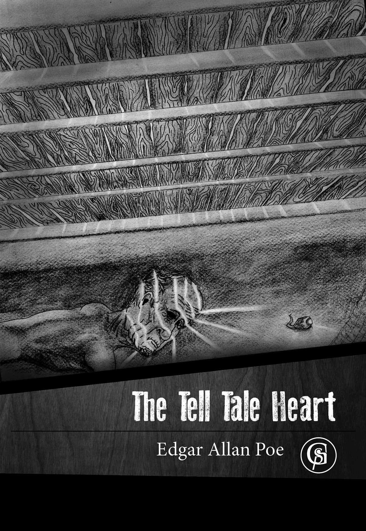 book cover Tell tale heart Edgar allan Poe