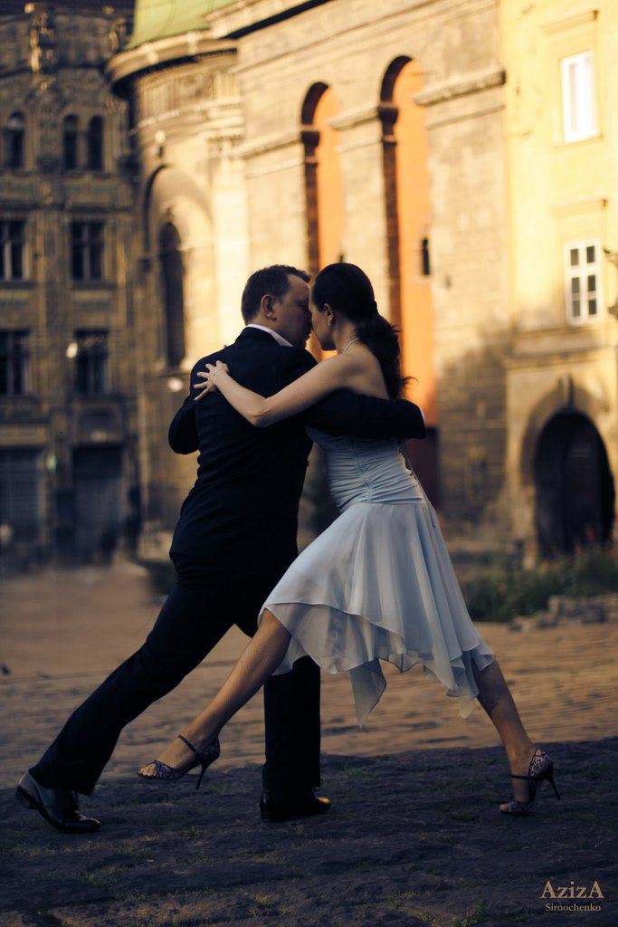 portrait couple passion Love DANCE   tango motion movement city MORNING Sun Lviv feelings emotions Tender