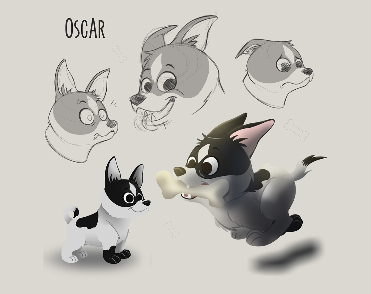 nucco brain studio London spartacus dog IP development Character design backgrounds props