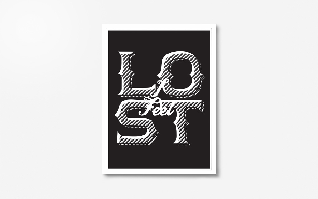 poster type Typeface Funk lost