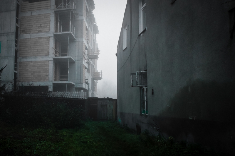 Zona empty city krakow smog abandoned opuszczone silence fog