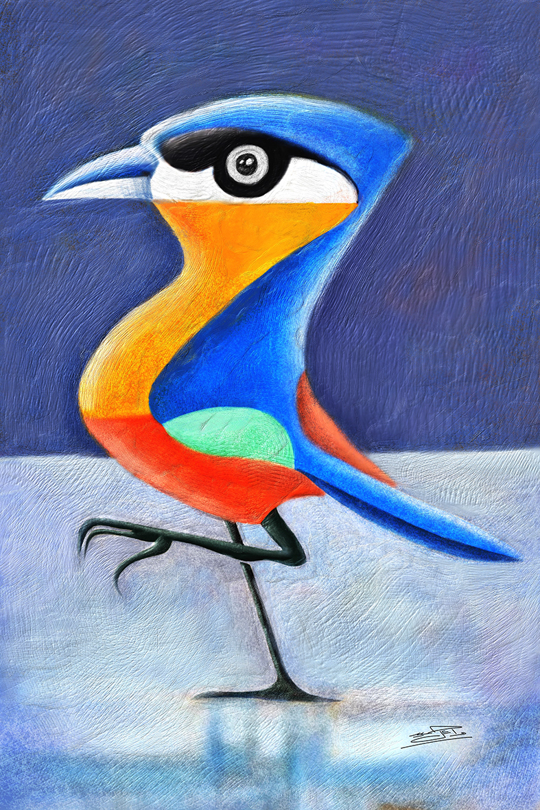 artwork digital illustration bird Nature
