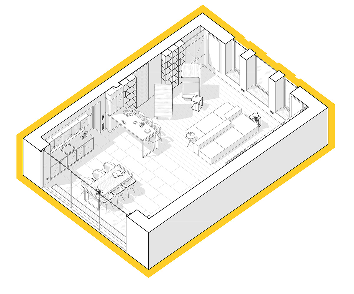 interior design  Office Office Design design concept visualization Lounge zone
