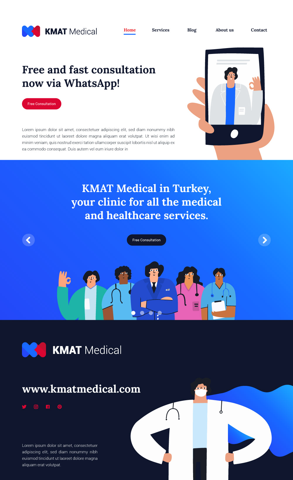 branding  istanbul landing page logo medical design medical illustration nyzarsfx UI/UX Website wordpress