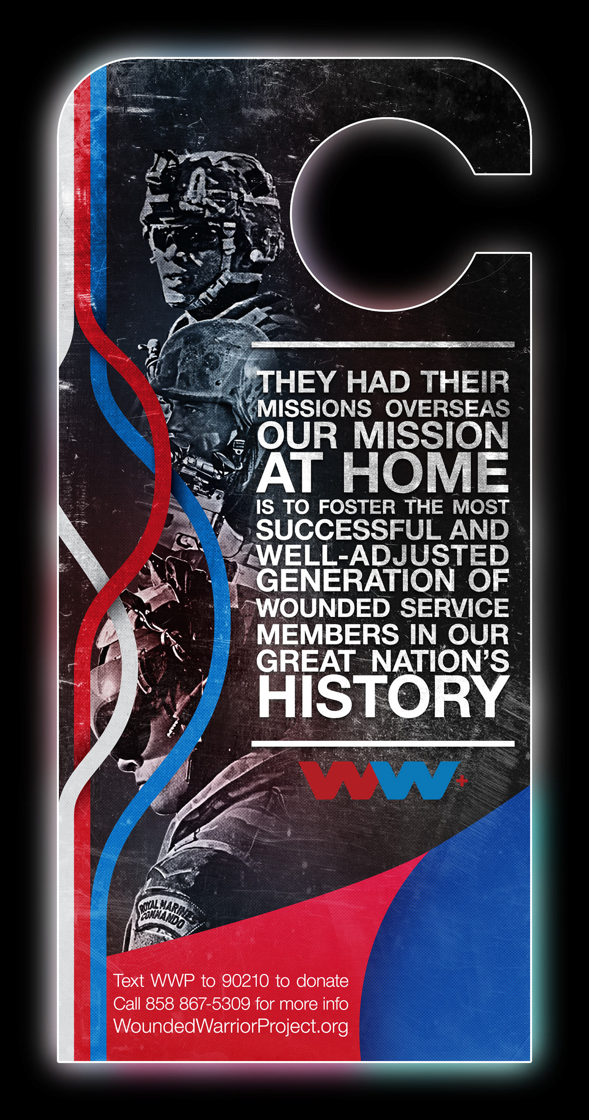 wounded warrior soldier blue red patriotic america contemporary clean gatorade