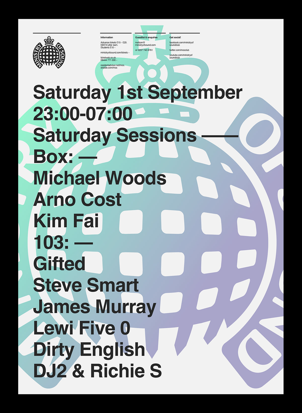 Ministry of Sound Saturday Sessions
