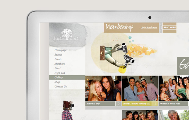 Hotel Nest Ennis Perry Haydn Deane Unique Website Design