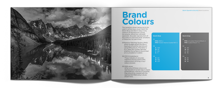 Adobe Portfolio storm operative security Sos blue White Rebrand brand identity