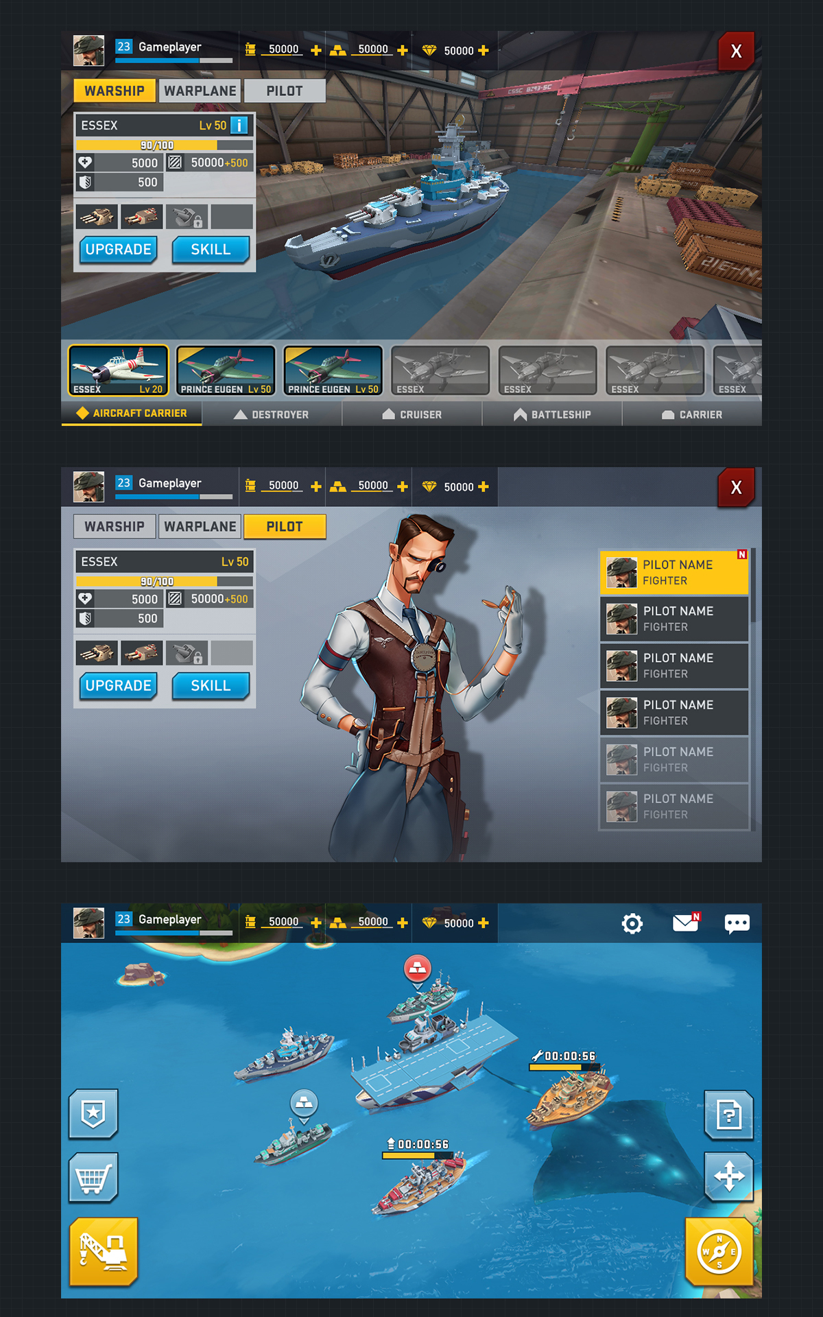 Gaming Games UI gameUI warship War warplanes Icon mobile game