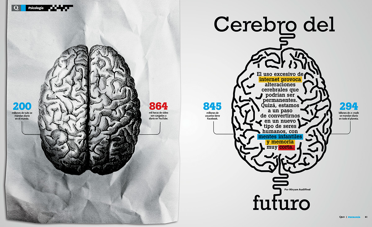 Cerebro brain cerebro del futuro editorial revista revista quo quo