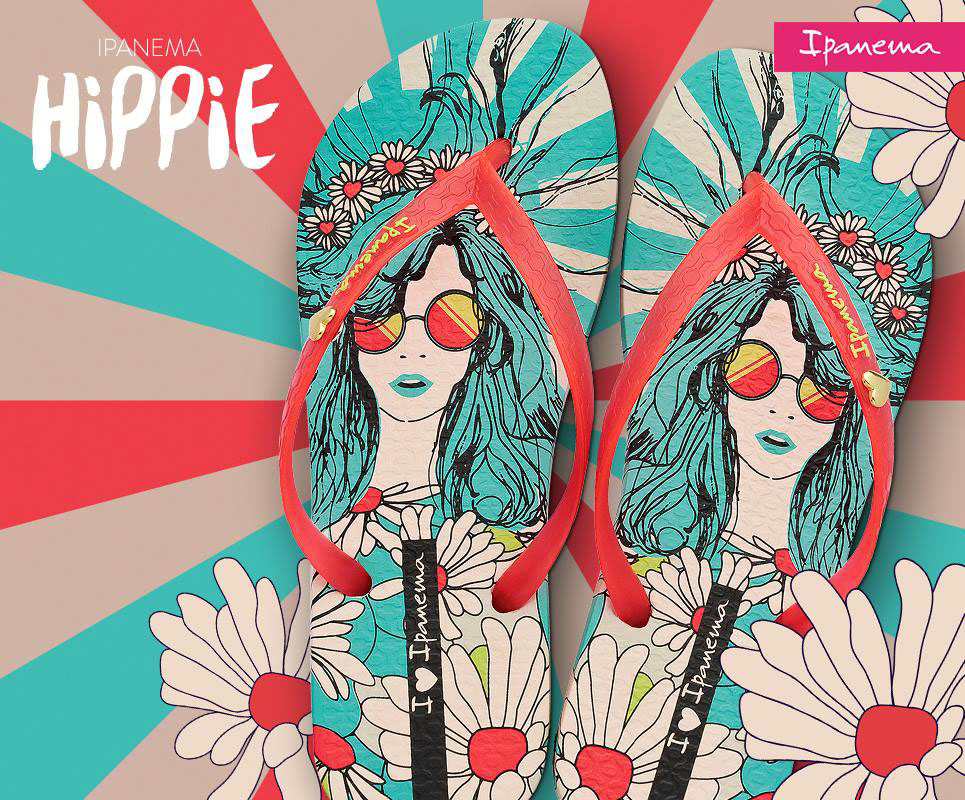 hippie 70's Retro vintage Sun daisy flower crown woman Sunglasses heart ipanema flipflops Sandals beach