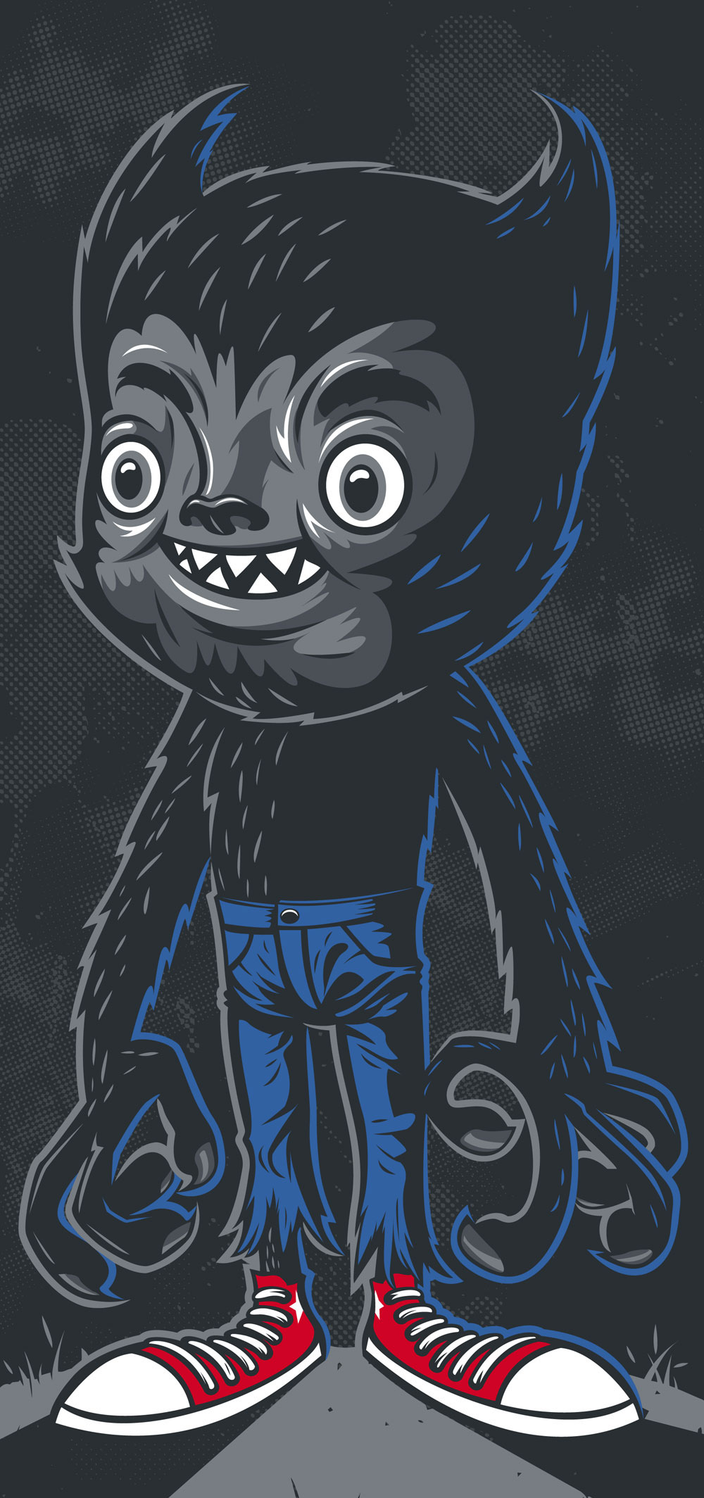 Werewolf Gym Partner t-shirt tee design school rusc rubens scarelli DESIGN4EUROPE 
