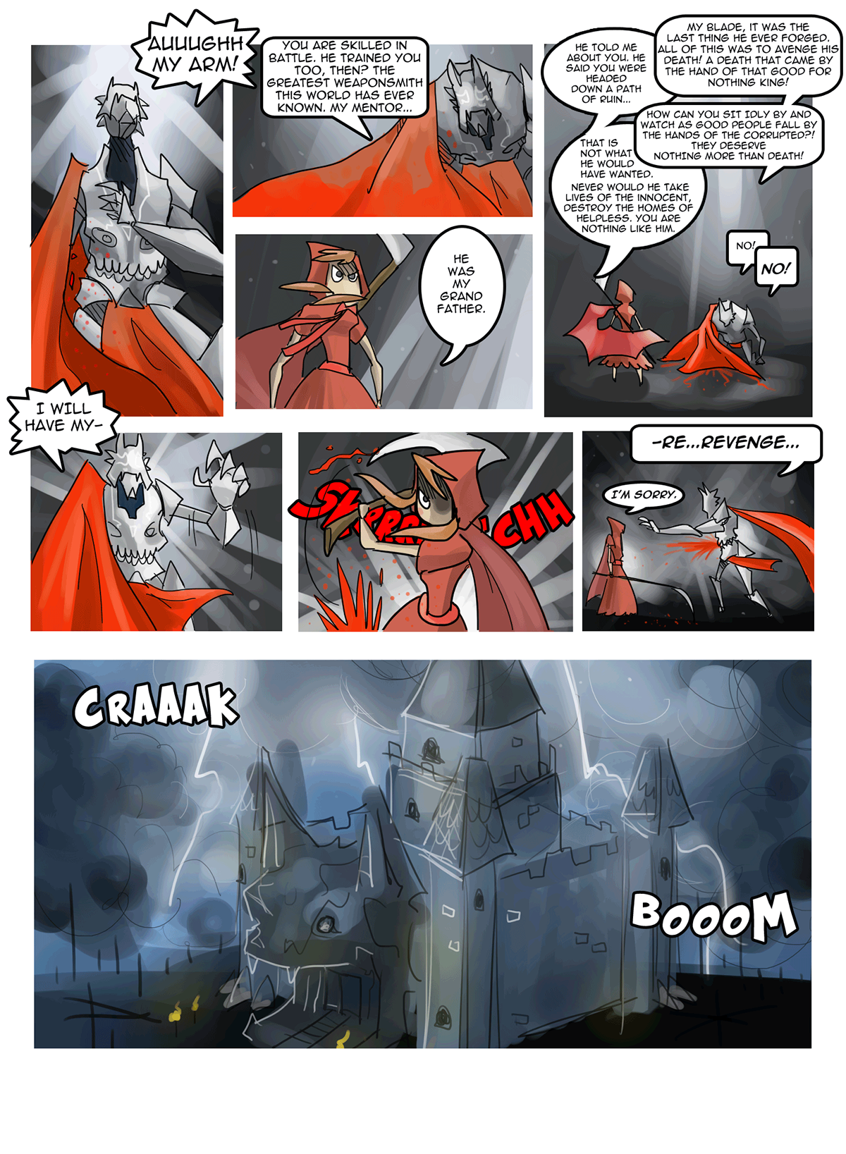 red Robin Hood little red riding hood fairytales comic