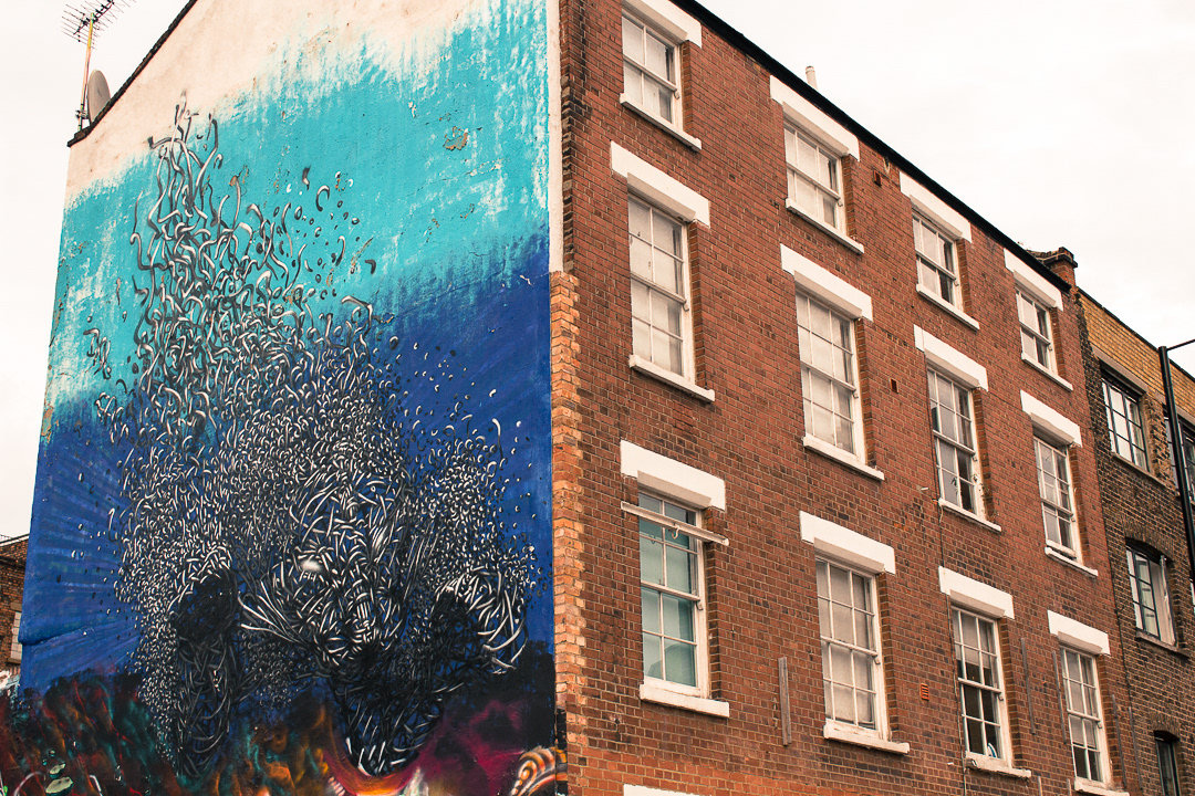 London UK Hackney shoreditch london fields candem Street art artist design