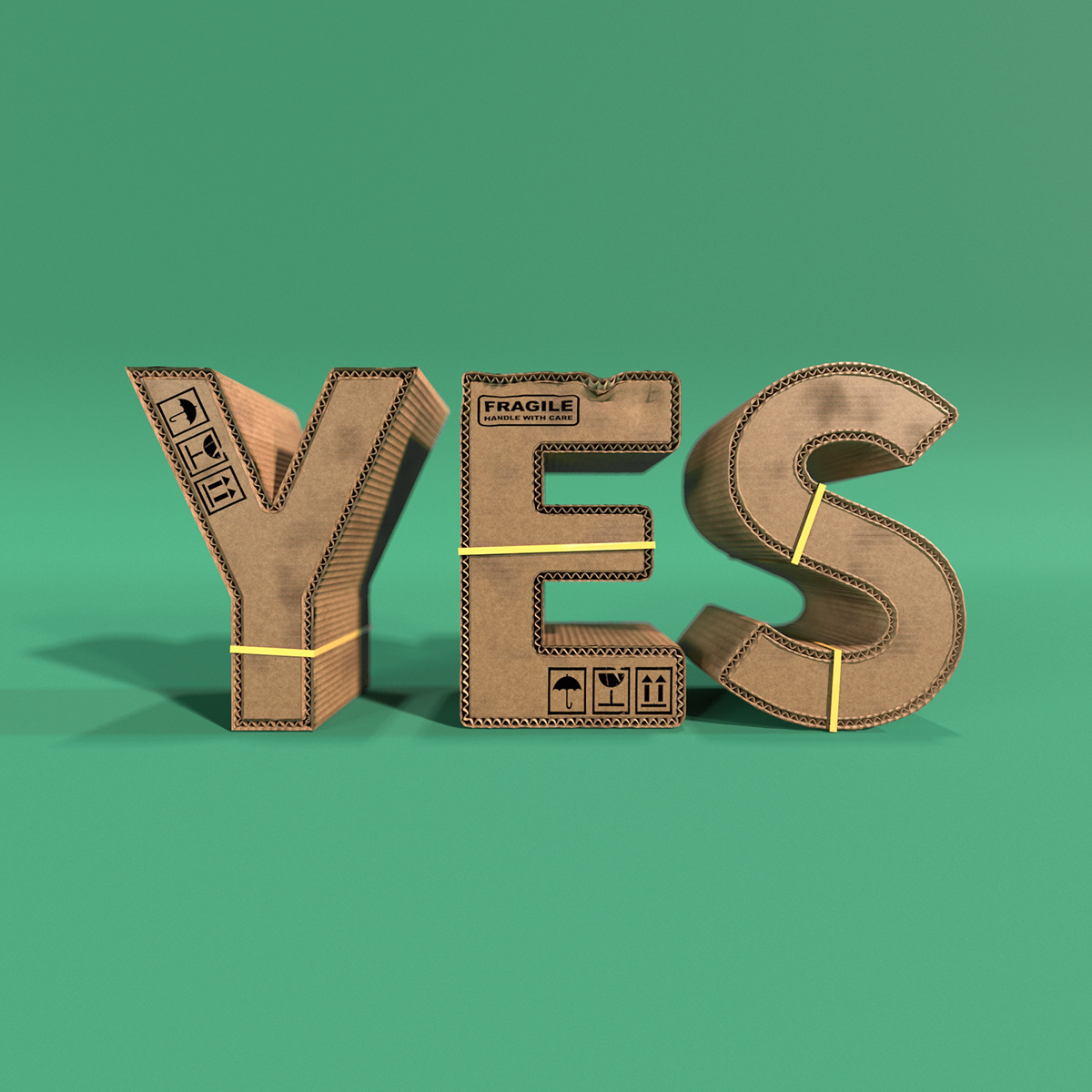 Shipping 3D Typography