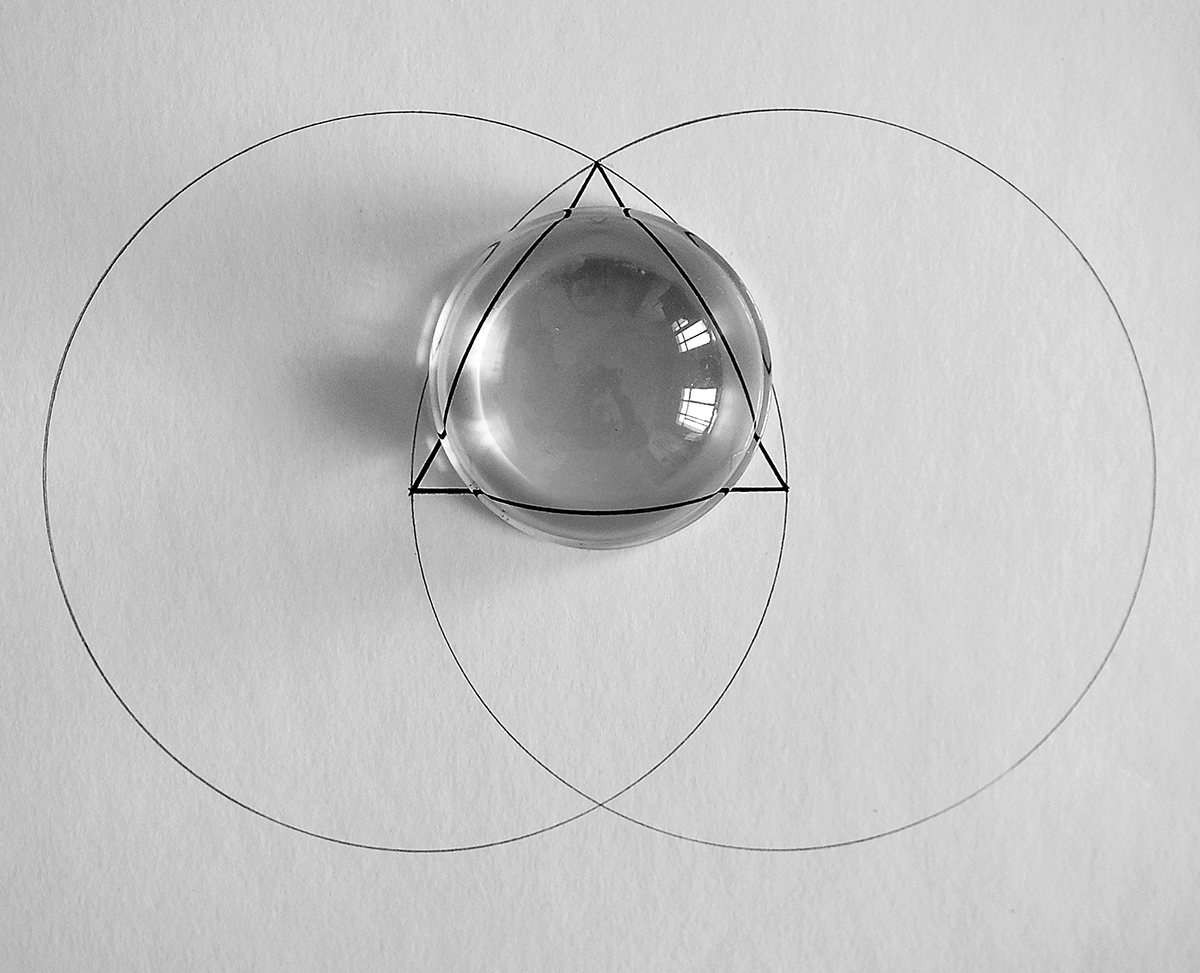 euclides math geometry art equilateral triangle circle glass theory