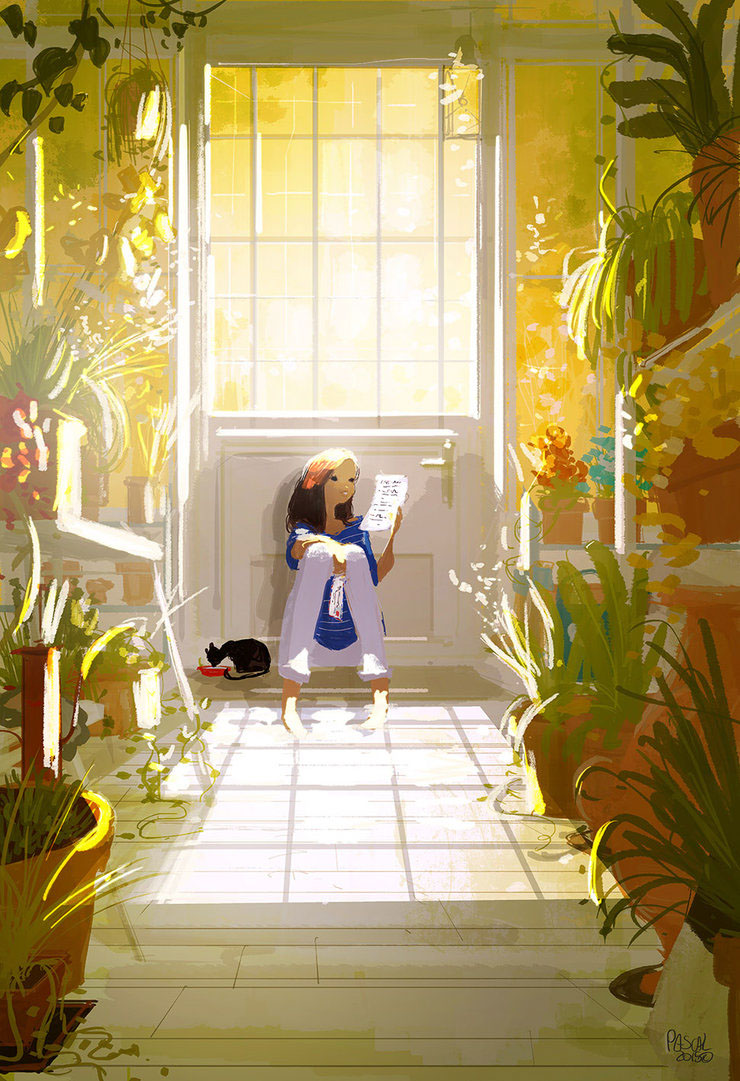 Pascal Campion Render personal Work  plants letter