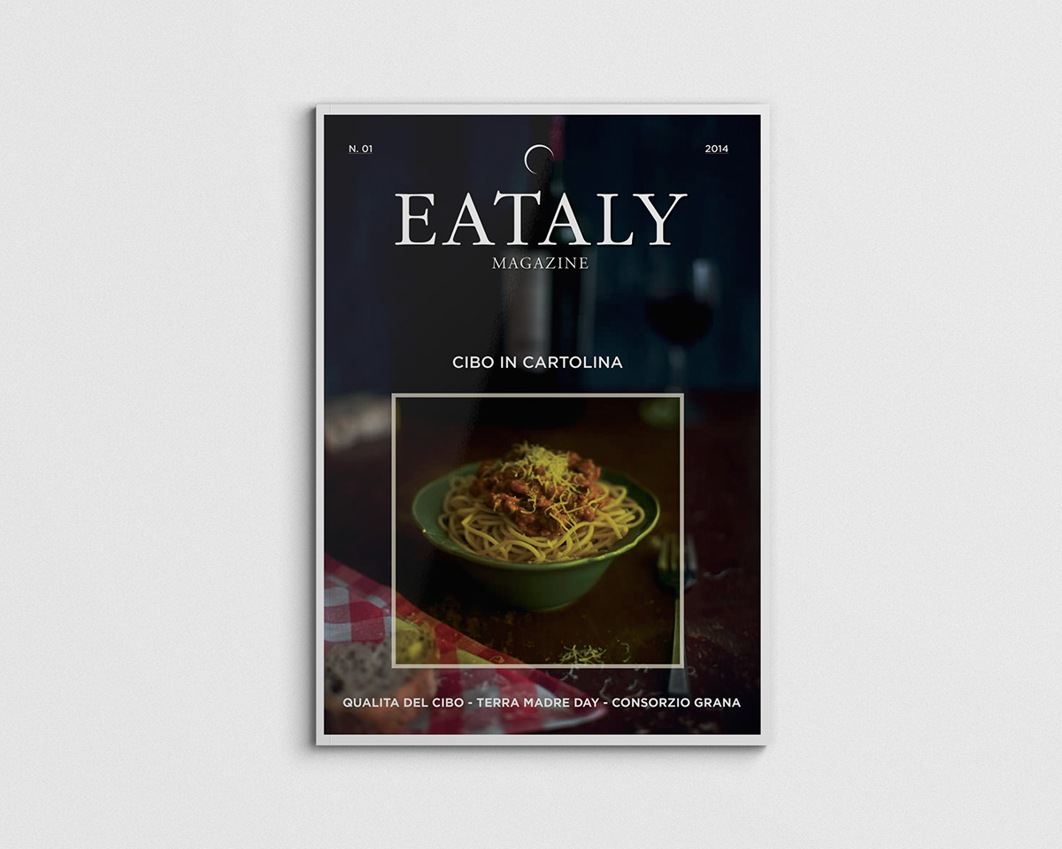 magazine editorial Food  wine Italy mag tabloid editorial magazine