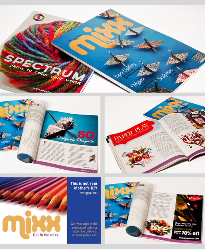 magazine  publication  DIY Layout publication design mixx craft publication DIY