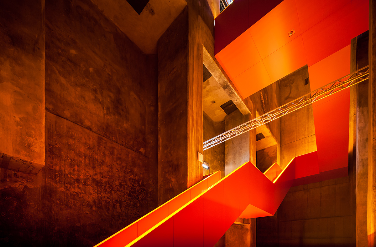 ruhr museum zollverein essen germany industrial revolution Interior orange modern UNESCO Landmark