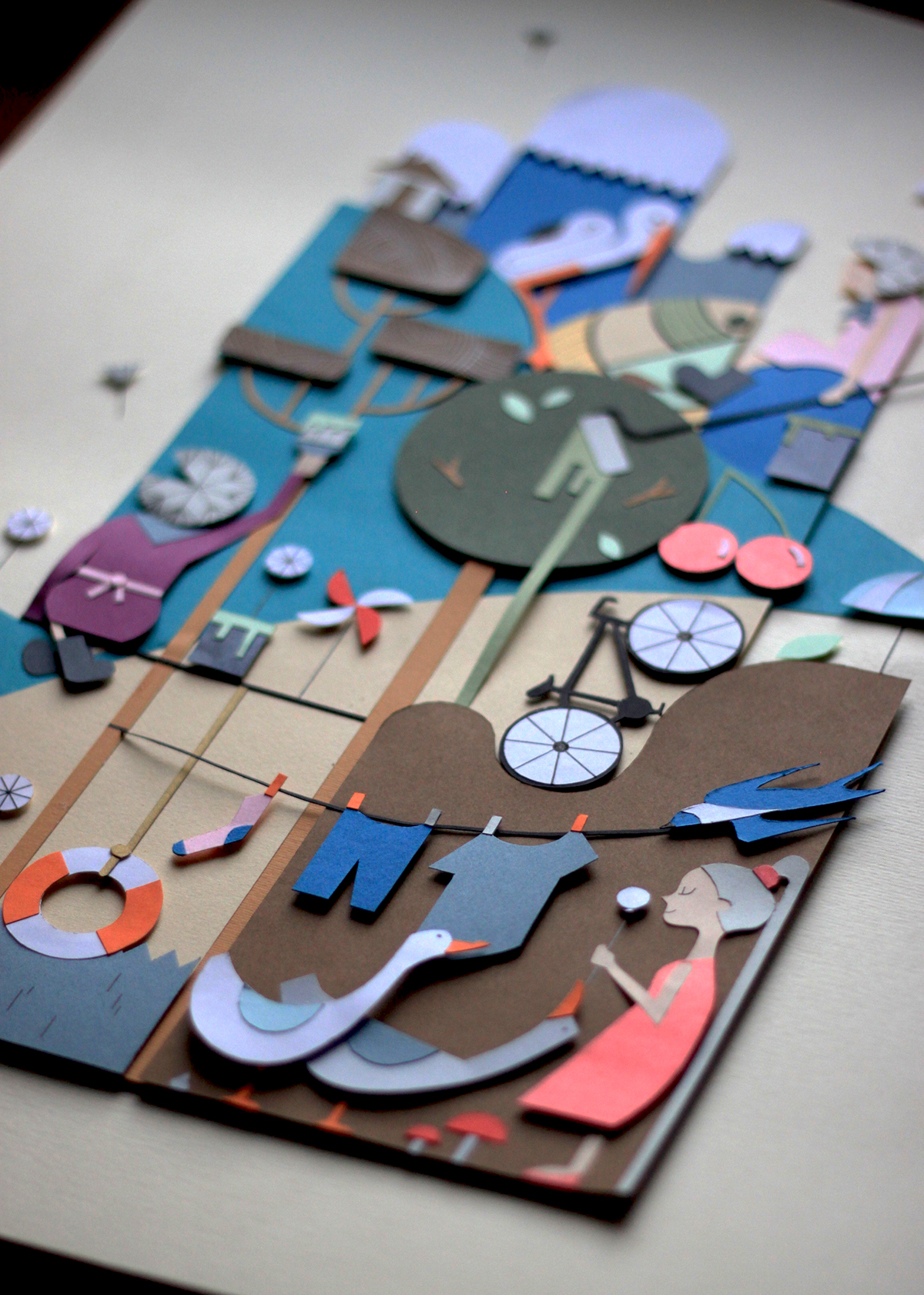 Circus summer time Expression childhood #madethis  dioramas papercraft paper Diorama