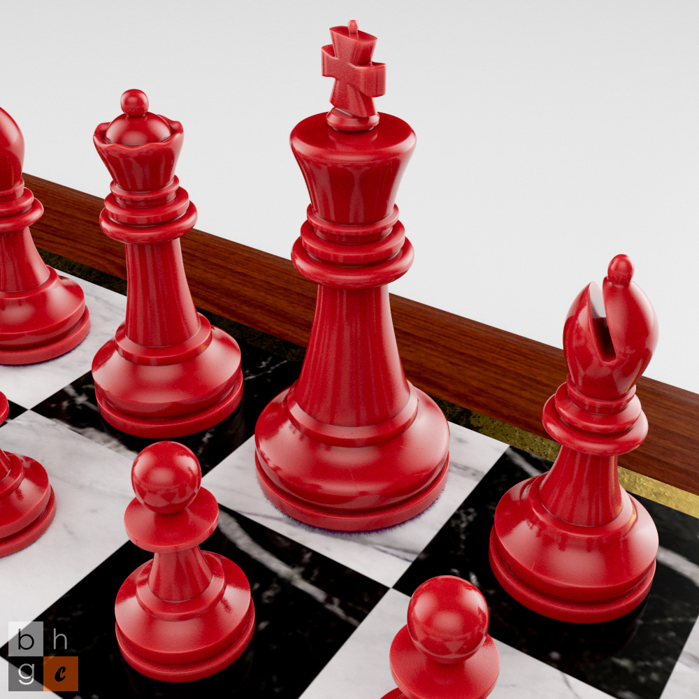 3D 3d modeling board game CGI chess Digital Art  photorealistic realistic Render
