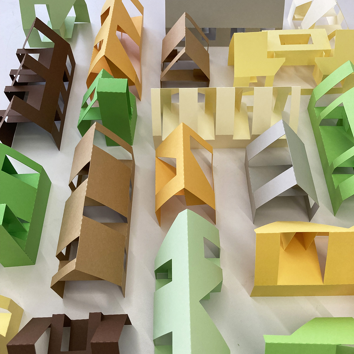 architecture DIY handmade kirigami Miniature paper Paper Architecture paper art papercraft papercut