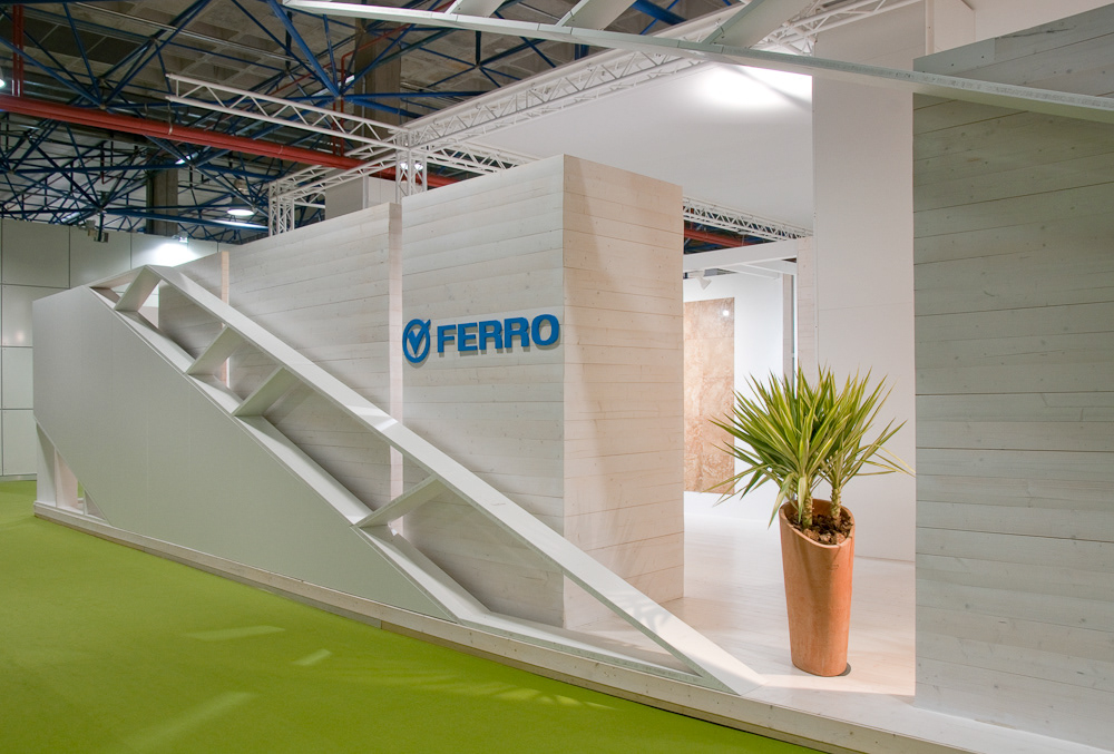 interior design . stand design Cevisama Ferro España tile colorificio